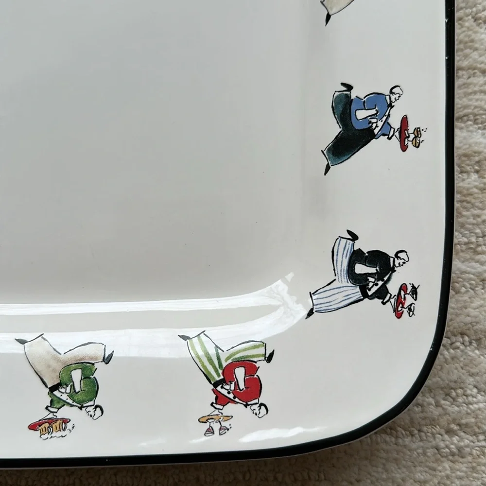 Rosanna Inc. Ceramic Square Serving Platter 